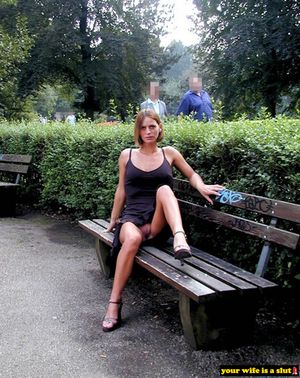 Your wife is flashing guys in the park again...