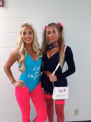 bunny trio in fishnets