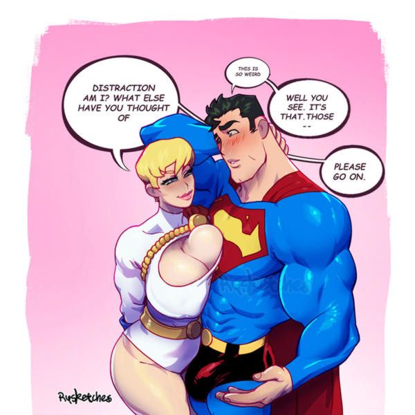 Karen teasing Superman