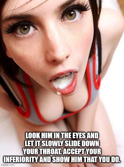 you can be equal to him in life, but never in the sheets.