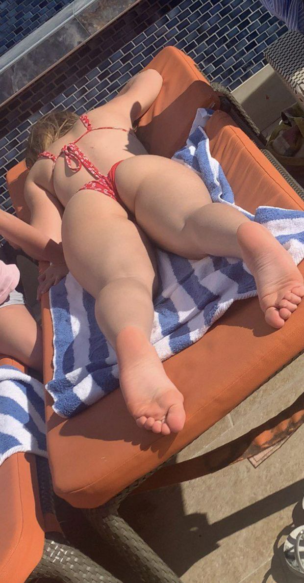 teen slut candid by the pool shows off perfect ass and feet (enough likes and I’ll post face)