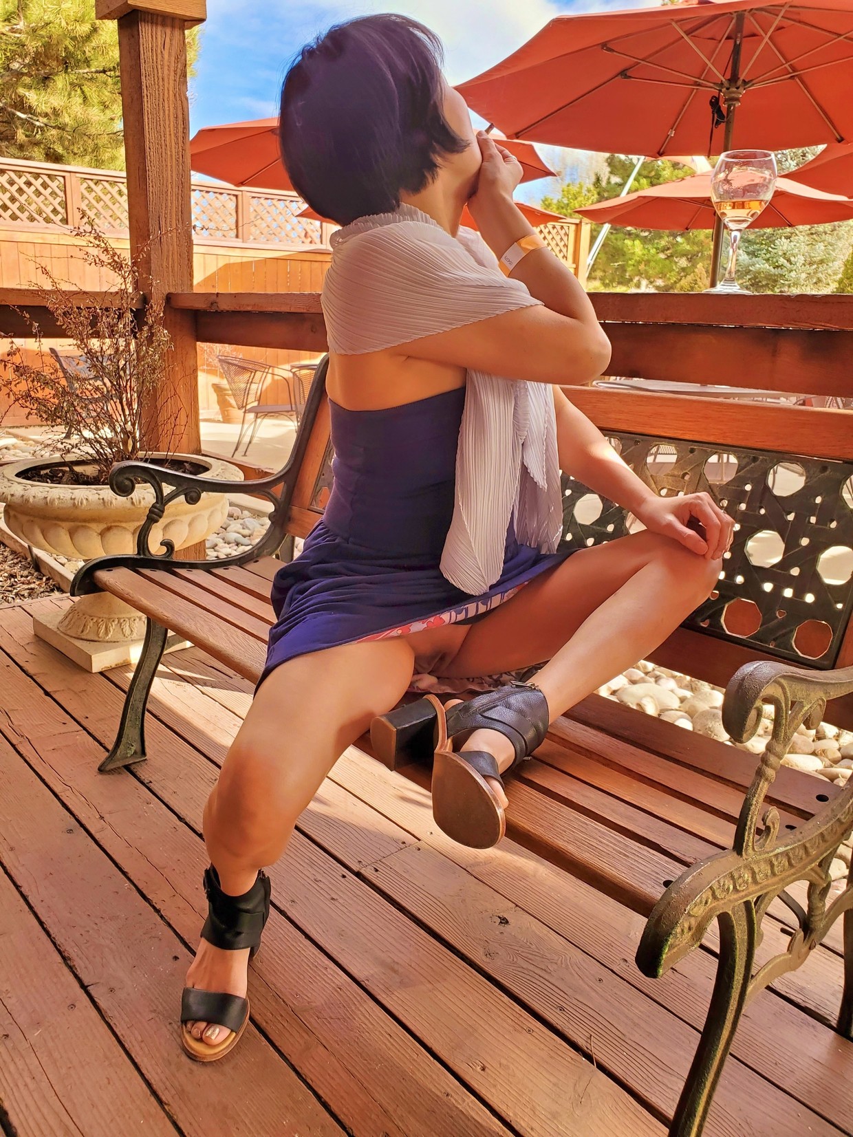 Yumi having a break