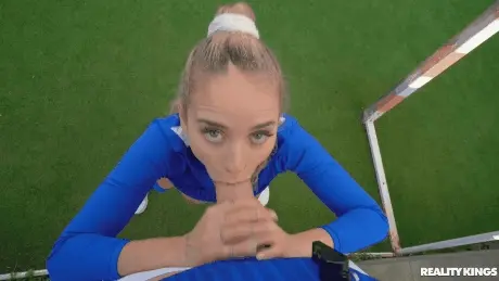 Eye contact blowjob