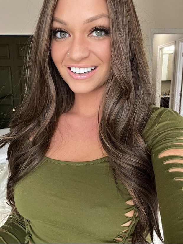 Pierced nips popping thru shirt
