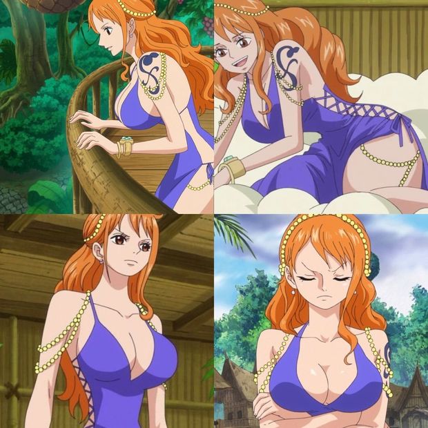Busty Nami boob collage