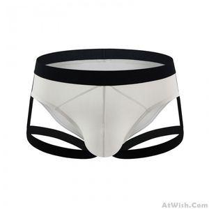 Sexy Leg Ring Belt Sissy Lingerie For Men Briefs Low Waist Panties Bulge Pouch Thong Underwear