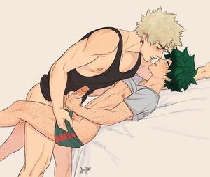 Bakugou Katsuki and Izuku Midoriya fucking