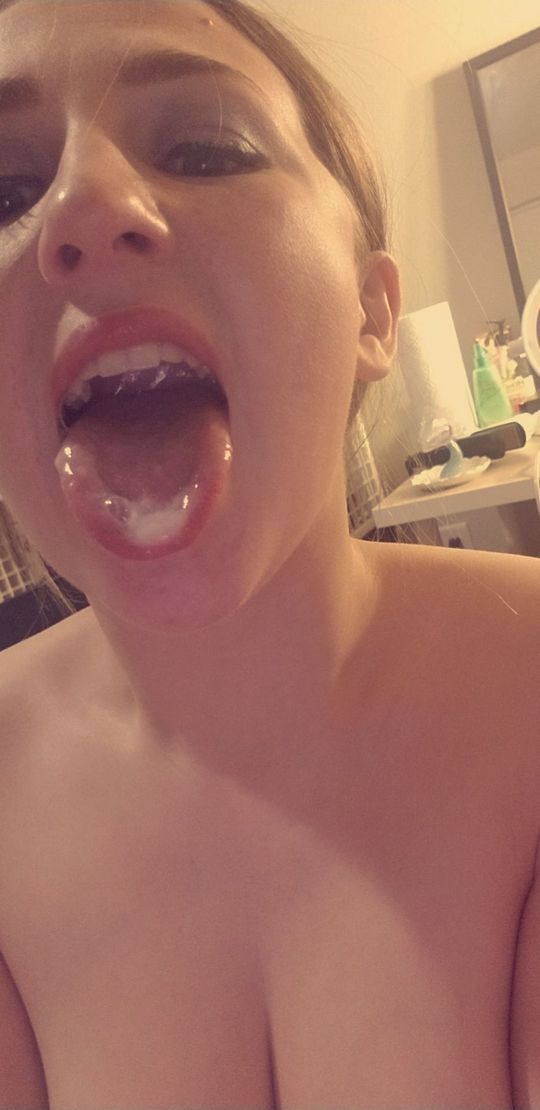 I love gargling and then swallowing every drop of cum!