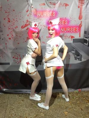 pink nurses