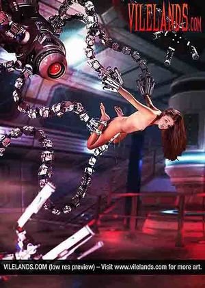 Fucked By Mechanical Tentacles – Art By VileLands