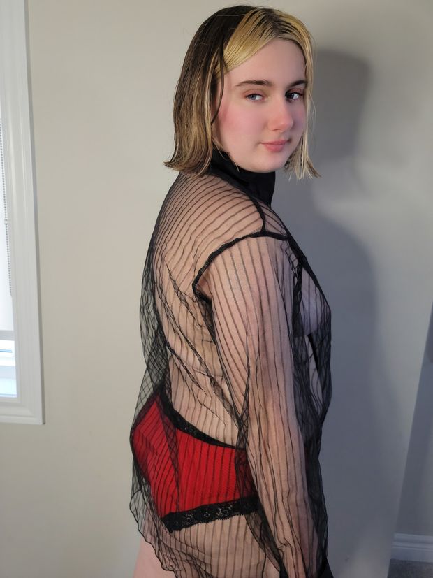 Stunning see through clothing