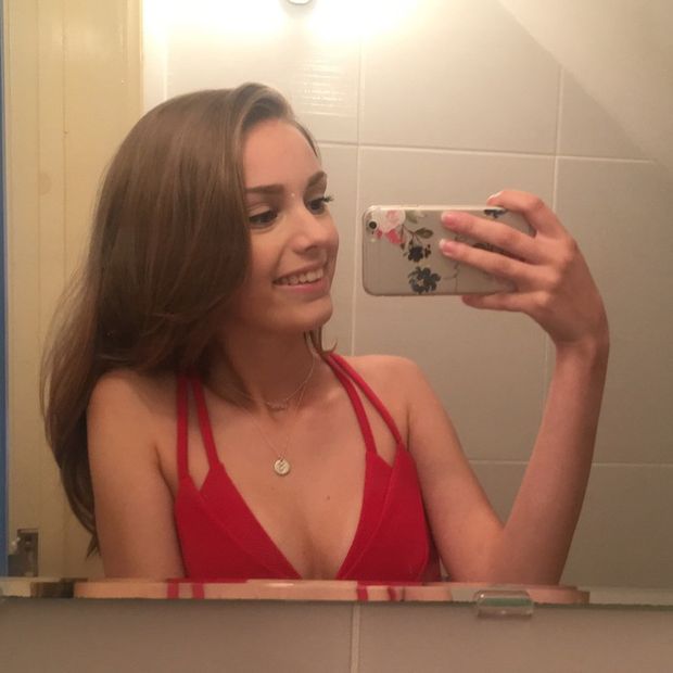 On her way to get brutally gang fucked at the club after getting spiked...