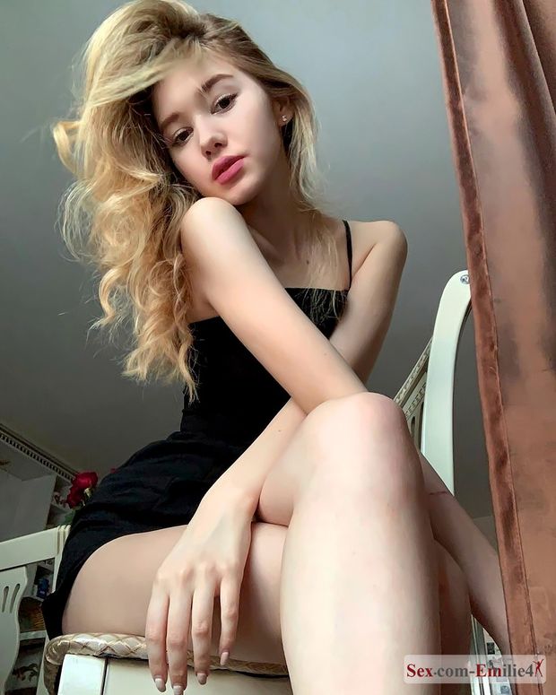 cute blond at home