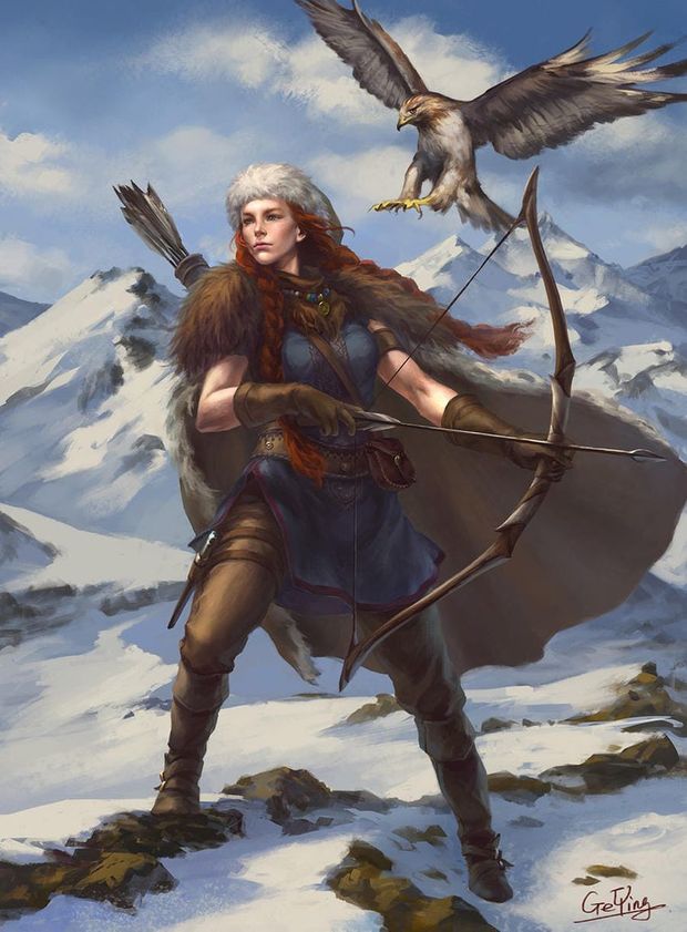 Female Redhead Warrior