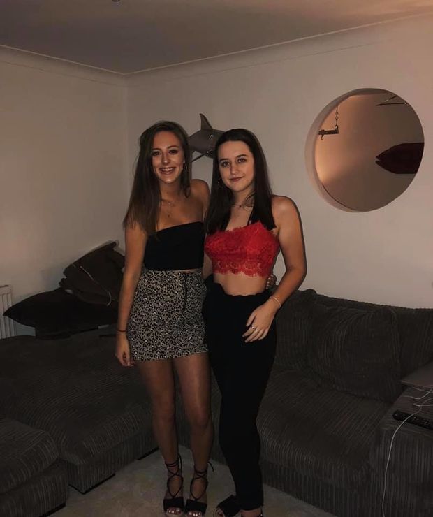 Two sluts going out clubbing with you... You know you're fucking them both tonight, it's just a matter of which you fuck first...