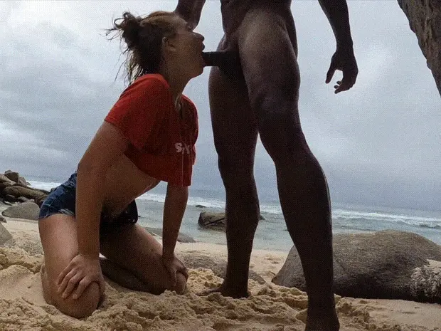 dolly dyson getting her face fucked at the beach