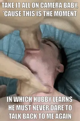 Hubby's not talking back anymore