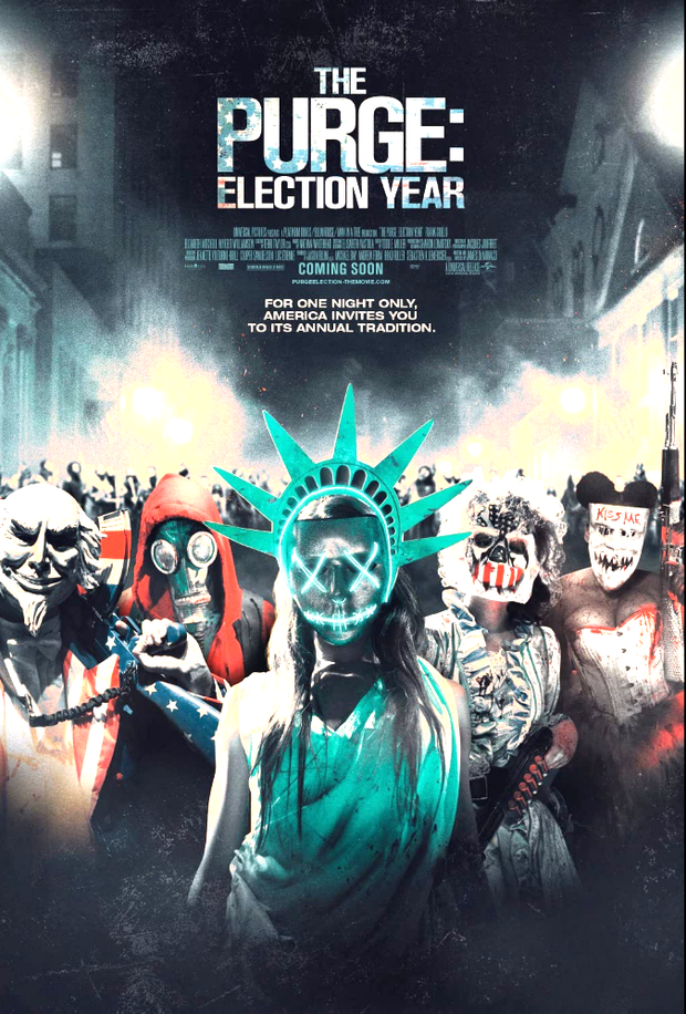 Brittany Mirabilé Evil Candy Purger with other evil purgers the purge election year (2016)
