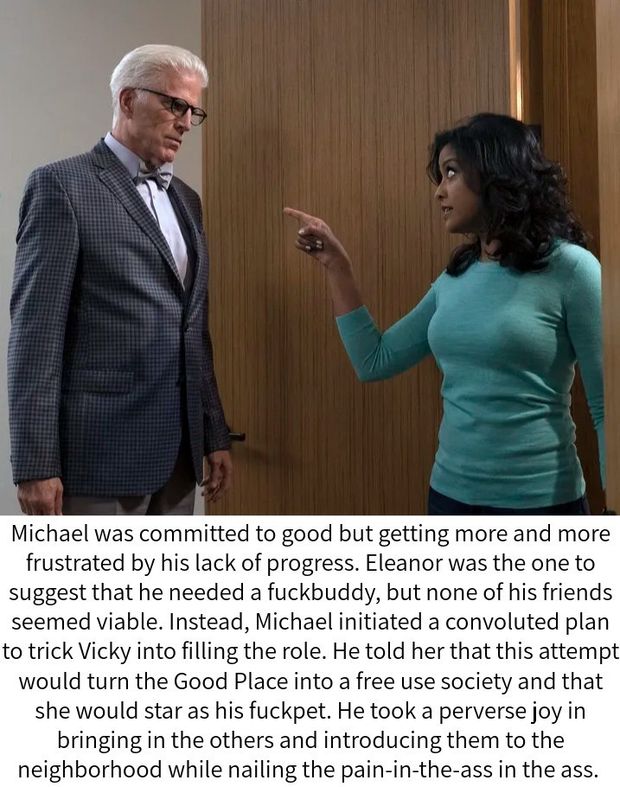 Michael tricks Vicky (The Good Place)