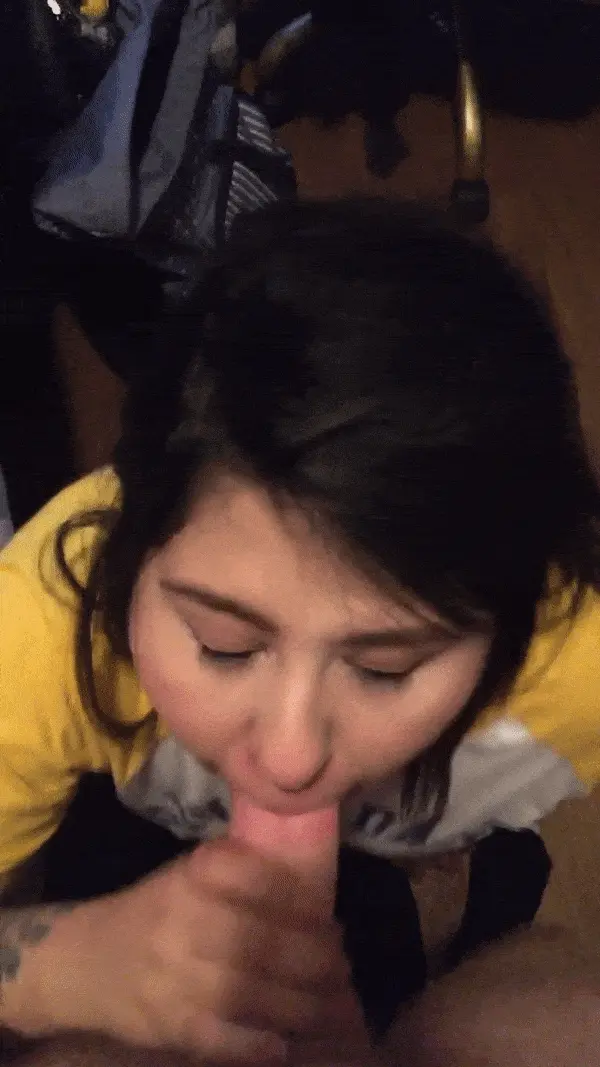latina works a white dick well