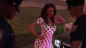 "You caught me officers, so what are you going to do with me? - I've been so naughty, so spank me - please use me - I need to be fucked"