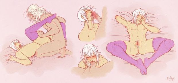 Messy creampie transboy in thigh high socks