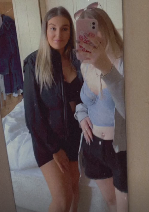 I've fucked the one on the left behind her boyfriends back countless times. I can't wait for her to leave him so I can dump her ass