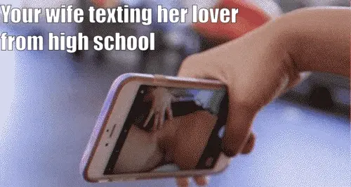 Your wife is reconnecting with an old friend.