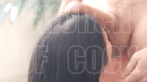 The fact it'll never fit makes her pussy so wet