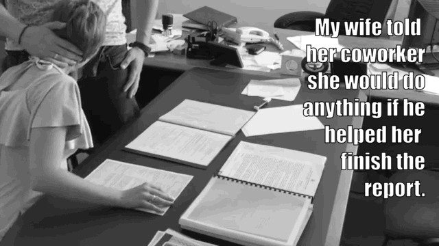 Your wife has a good working relationship with her colleague