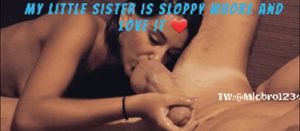 My Sister sucking balls caption 4 ##
