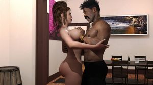 thug removes the rest of her clothing, spins her around and is realy working her tits with his hands and mouth "your body says you're a slut