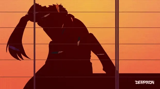 animation of couple fucking behind a screen