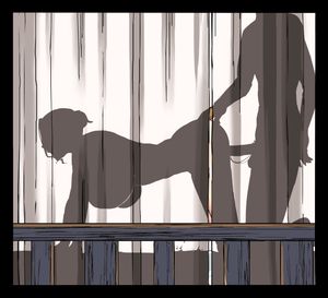 animation of MILF getting fucked behind a screen