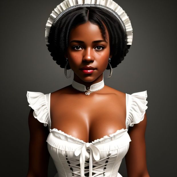 Beautiful african maid
