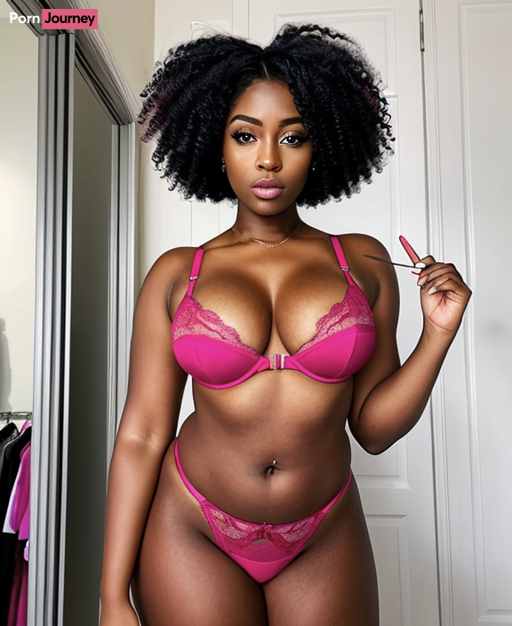 AI Black babe underwear 1