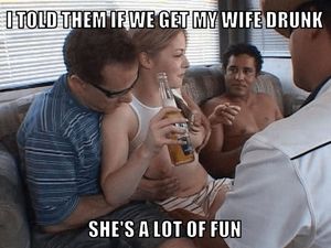 She loves a few drinks