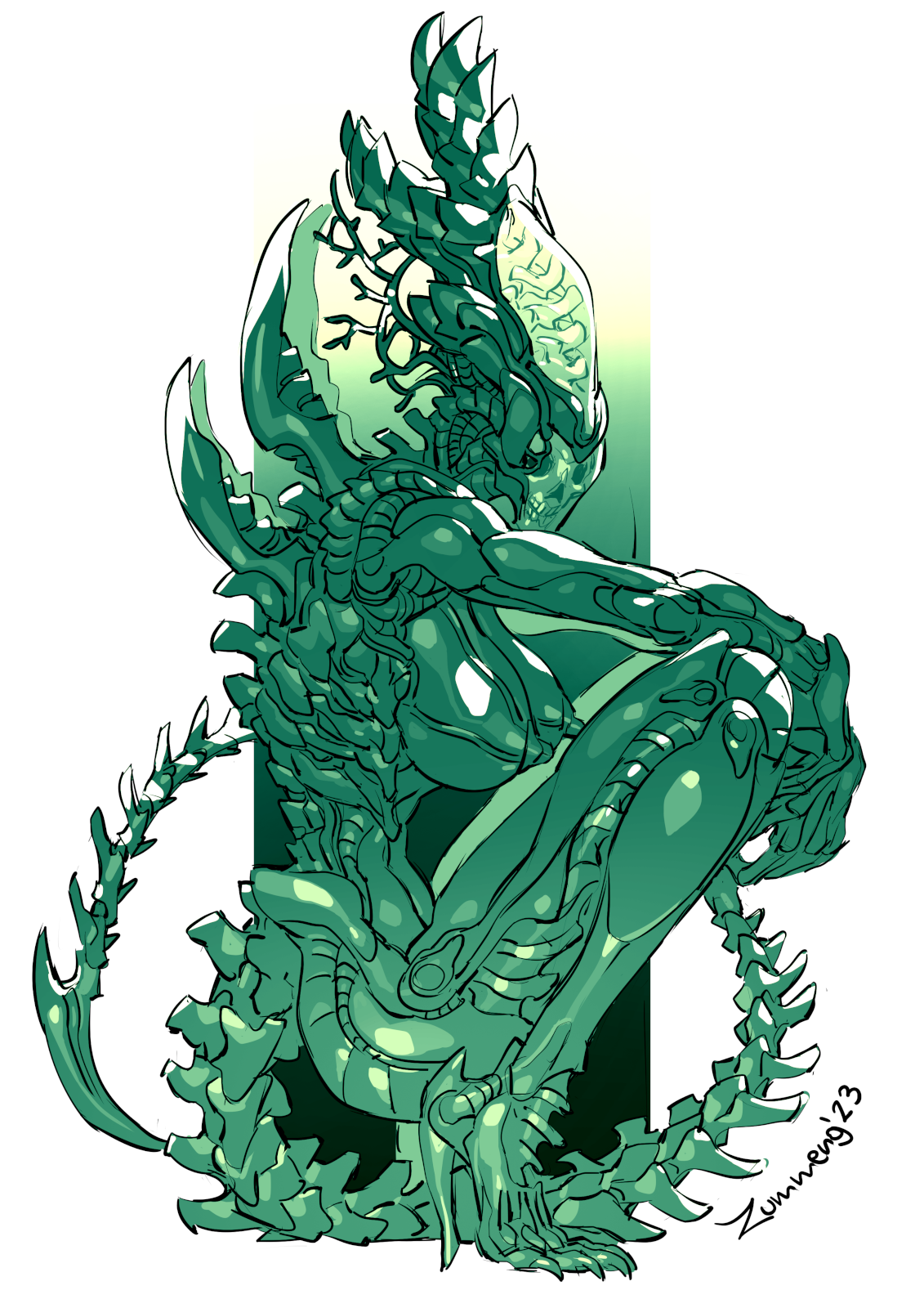 Xeno Pinup 3 by Zummeng