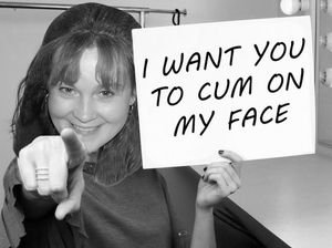 GAYLE WANTS HER FACE COVERED IN CUM