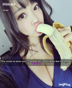 Teen teases her friends during No Nut November