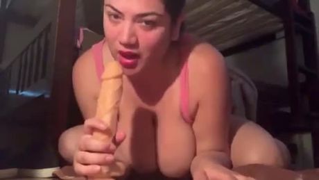 Crystal Messy Dildo Deepthroat - 5 - Solo, Dildo, Nast