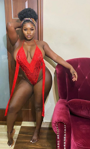 Joyce Appia looking sexy in Red