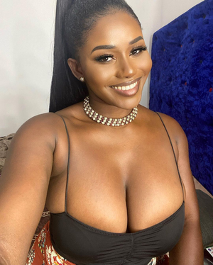 Joyce Appia showing off her Beautiful Cleavage and her Beautiful Smile