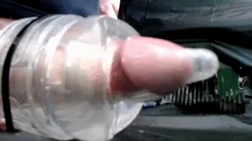 Cum in condom slowmo