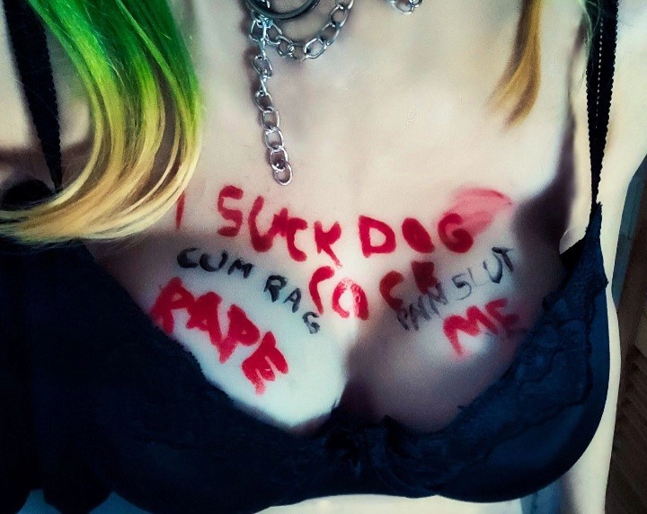 Humiliated slave