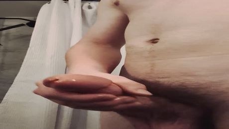 Hot teen with small cock jacks off