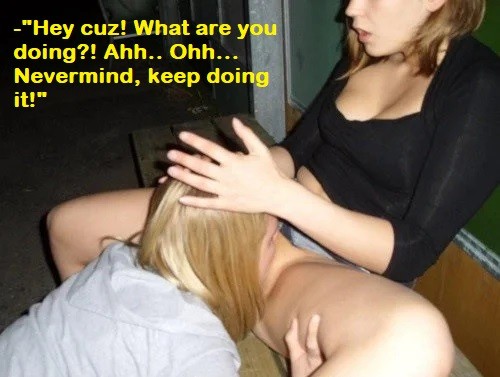 Cousin doing