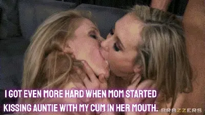 Fucking my sluty Mother and aunt caption 1 Cumshot swapping