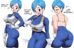 Bulma's new sexy saiyan suit