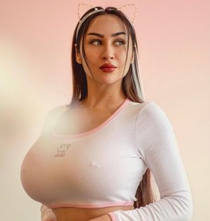 Louisa pink top nipple piercing